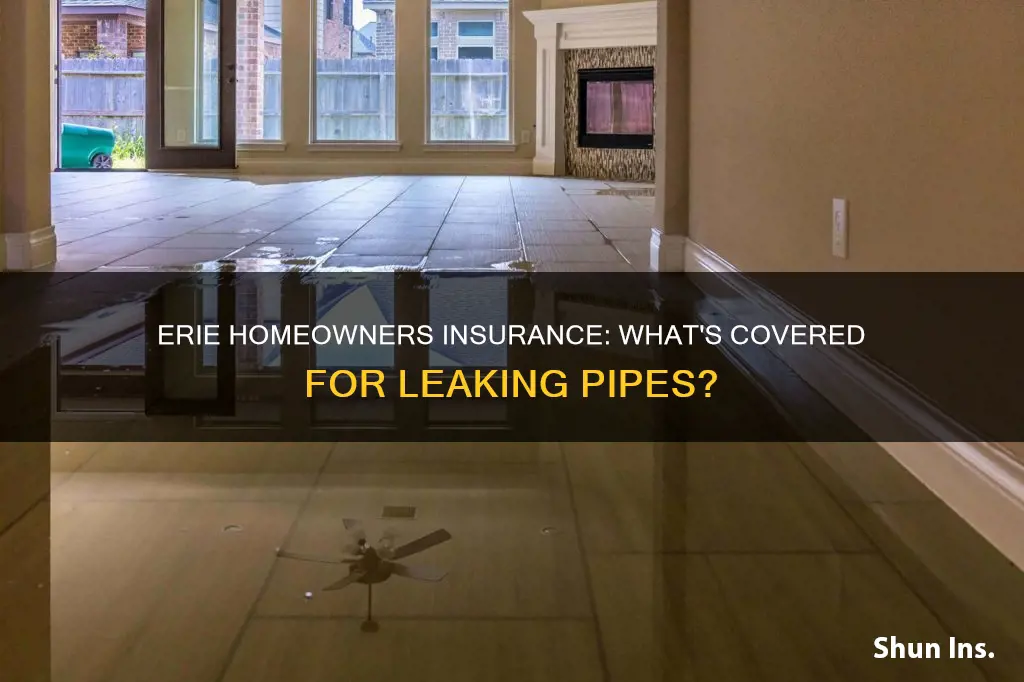 does erie homeowners insurance cover leaking pipes