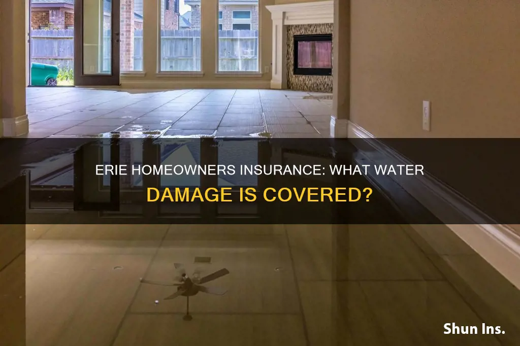 does erie homeowners insurance cover water damage