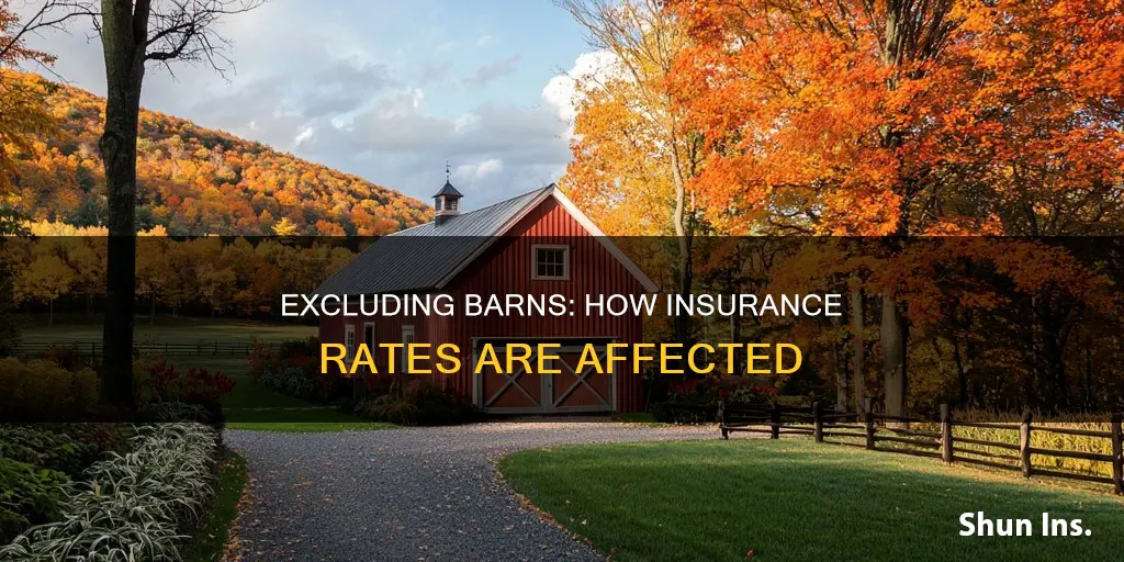 does excluded a barn make insurance go up