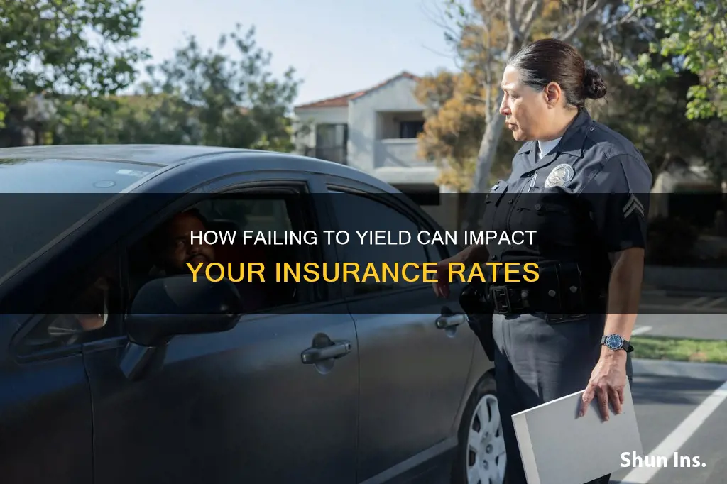 does failure to yield affect my insurance