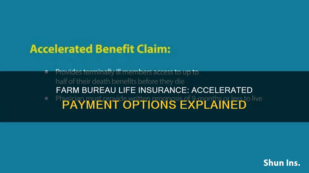 does farm bureau life insurance include accelerated payment