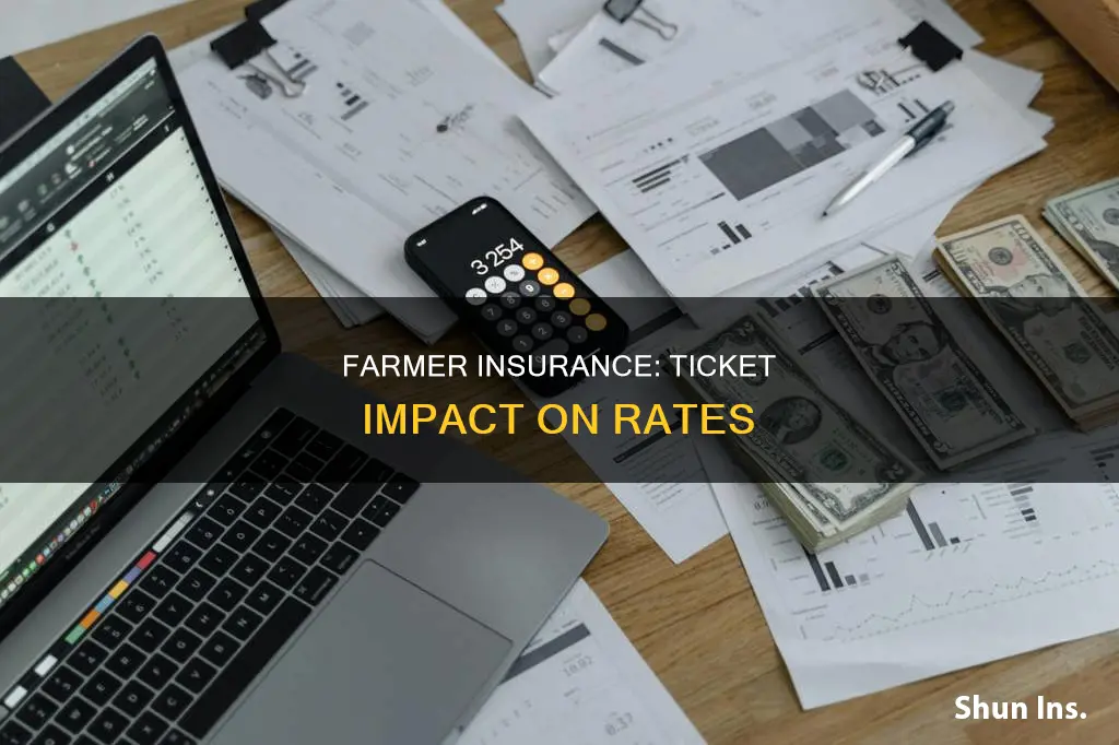 does farmer insurance raise rates for tickets