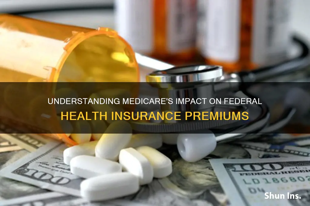 does federal health insurance go down with medicare