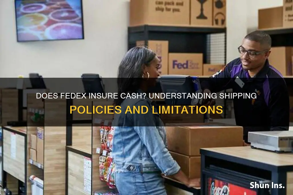 does fedex insure cash