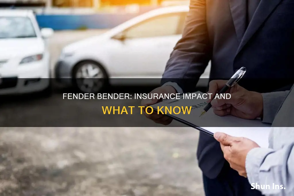 does fender bender affect insurance