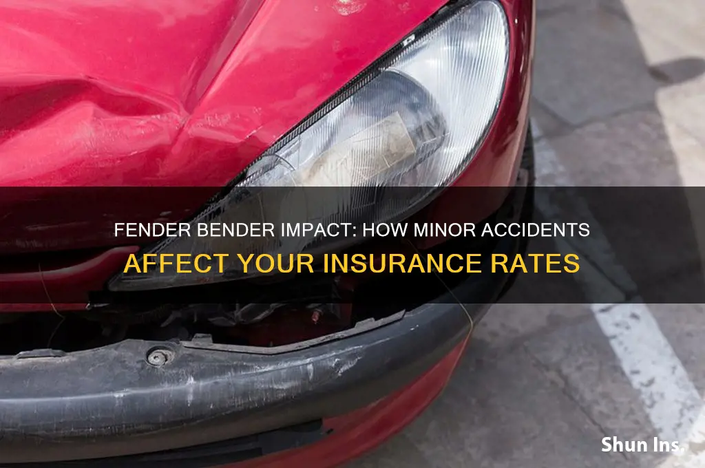 does fender bender increase insurance