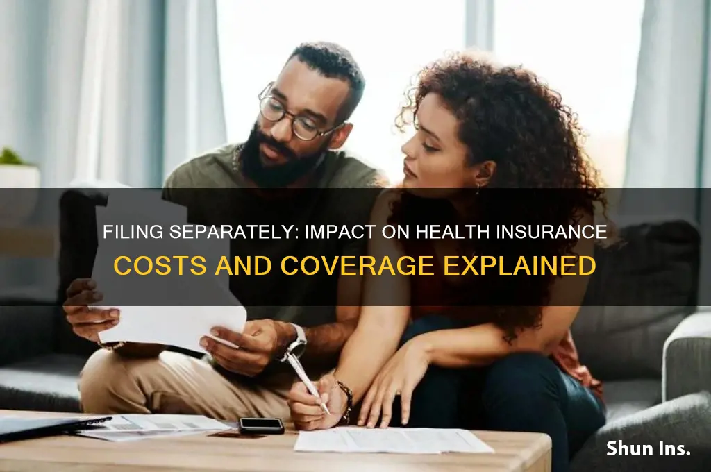 does filing separately help with health insurance