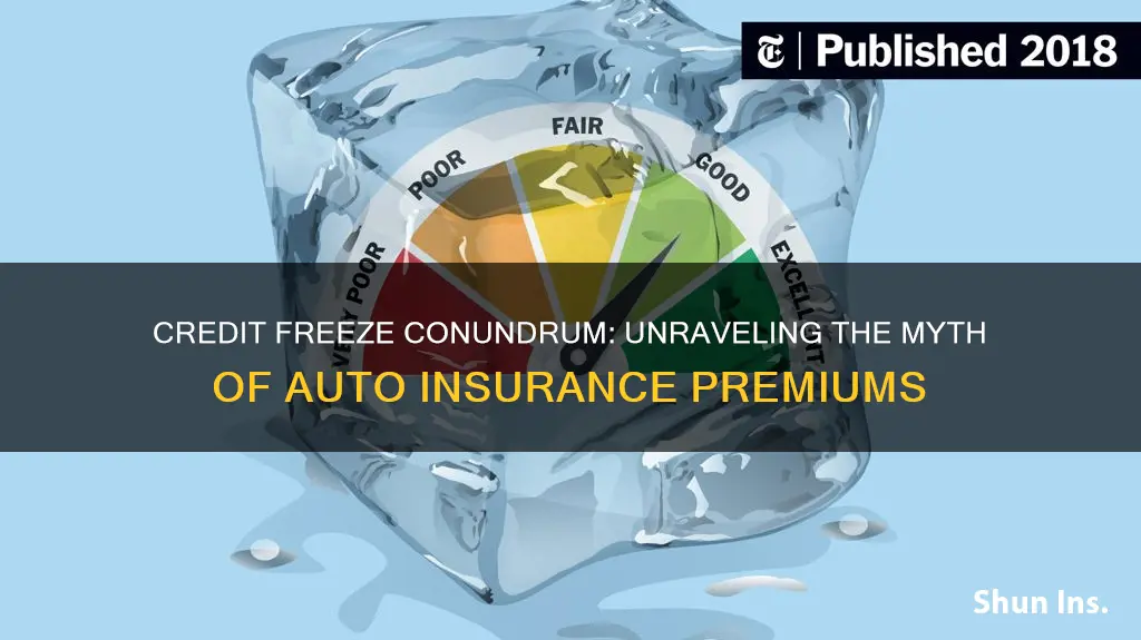 does freezing your credit hurt your auto insurance premiums