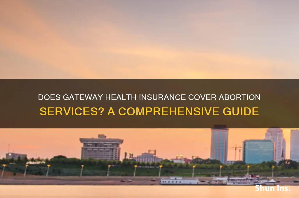 does gateway health insurance cover abortions