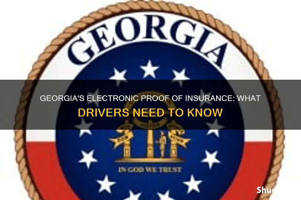 does georgia allow electronic proof of insurance