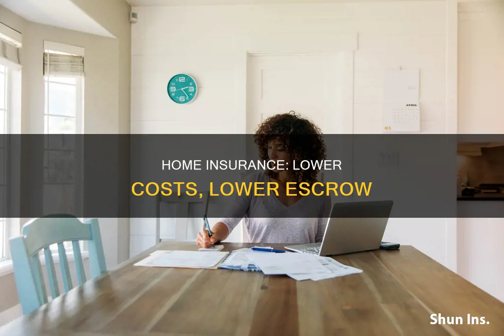 does getting cheaper homeowners insurance lower your escrow account