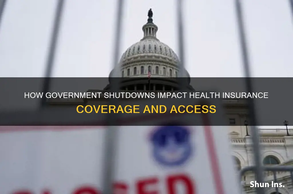 does government shut down effect health insurance