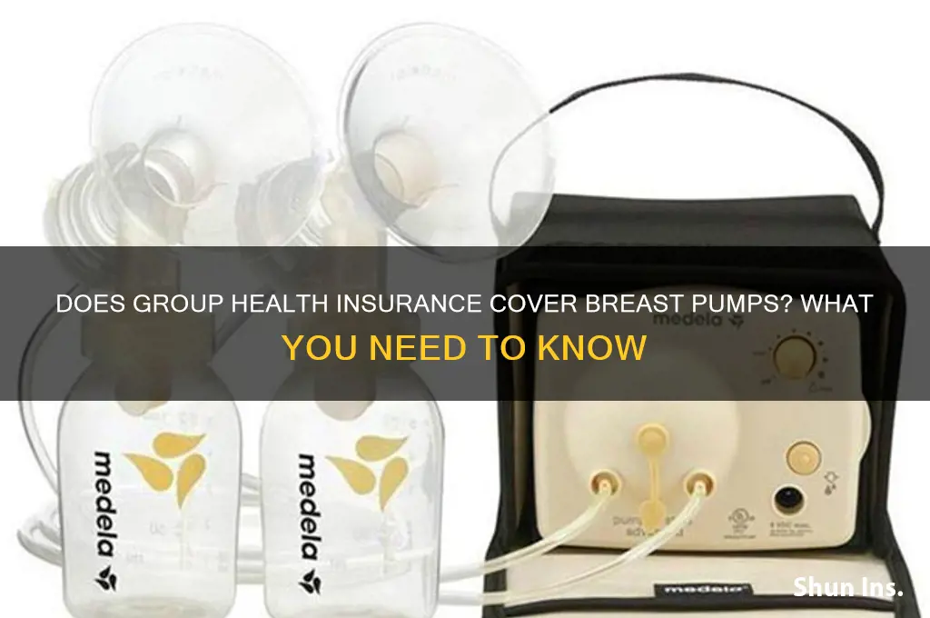 does group health insurance cover a breast pump