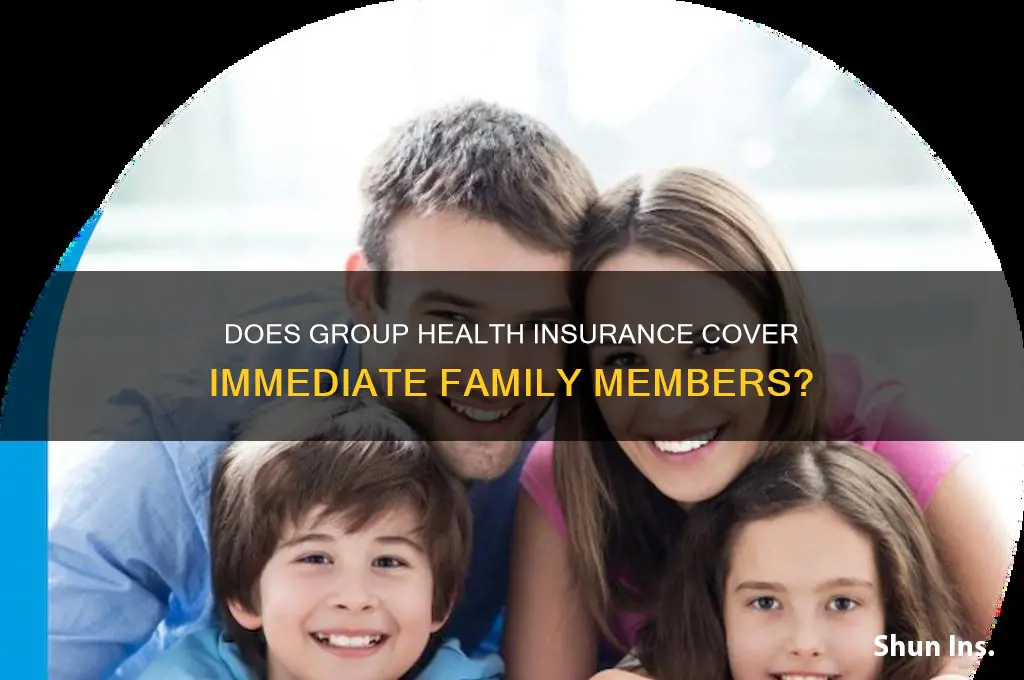 does group health insurance cover immediate family