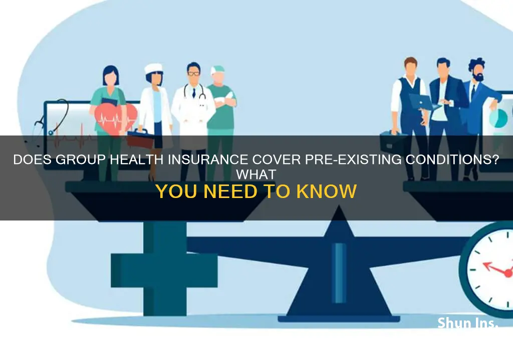 does group health insurance cover pre existing conditions