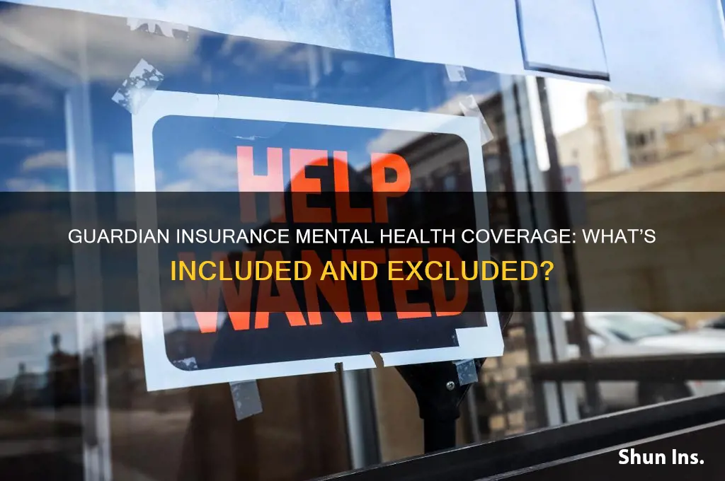 does guardian insurance cover mental health