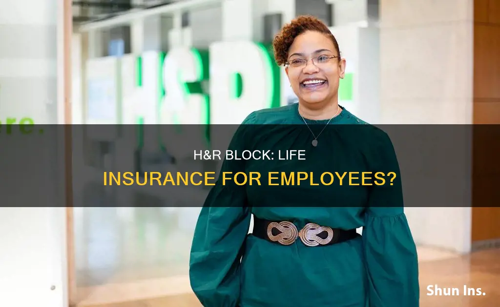 does h& r block offer there employes life insurance