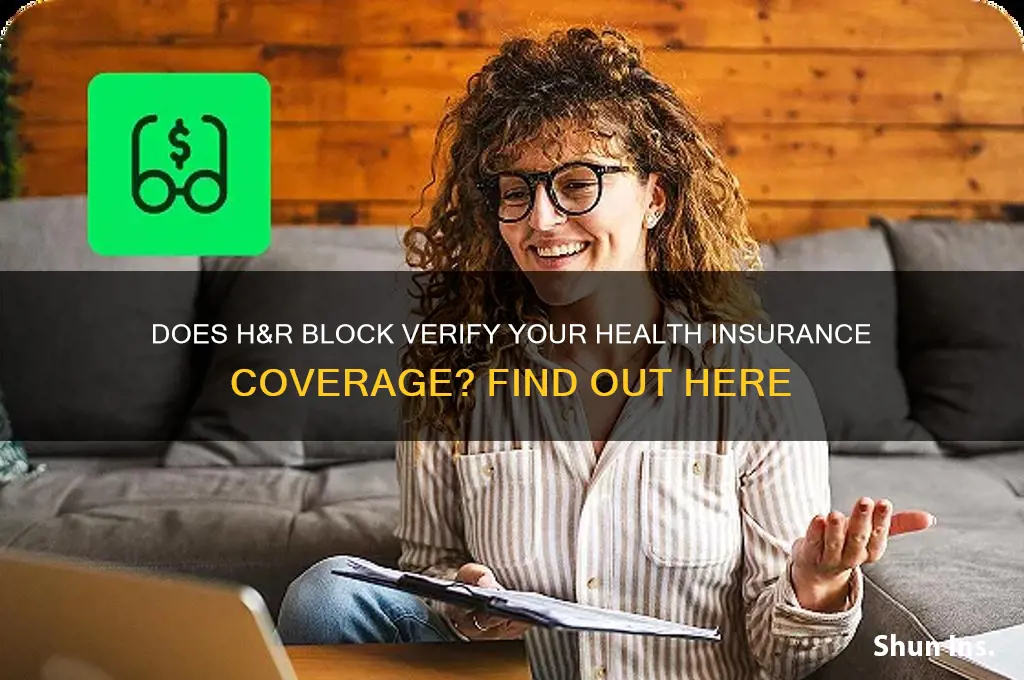 does h&r block check health insurance