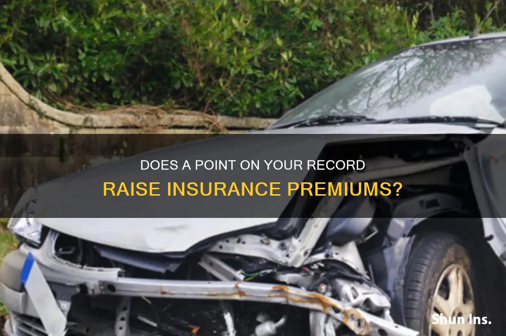does having a point on your record increase insurance
