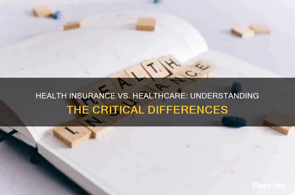does having health insurance the same as healthcare