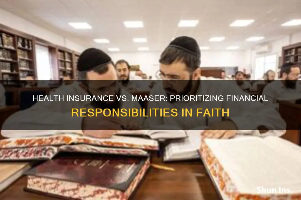 does health insurance come before maaser