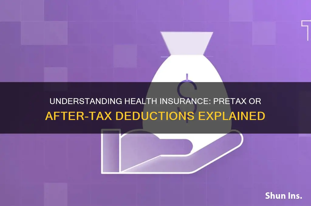 does health insurance come pretax or aftertax