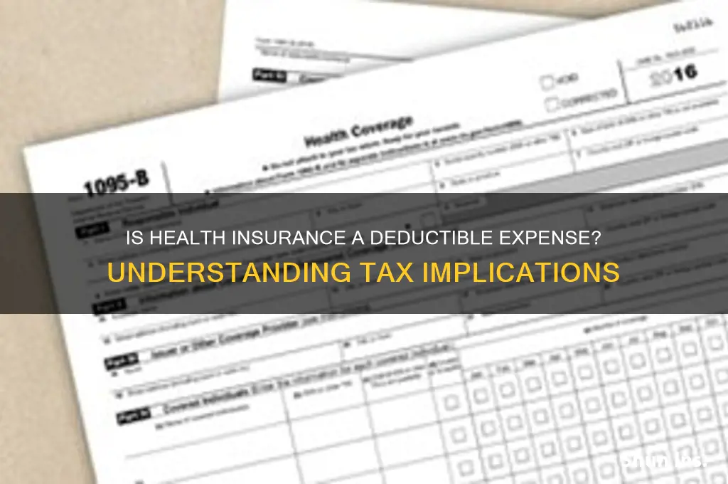 does health insurance count as an expense