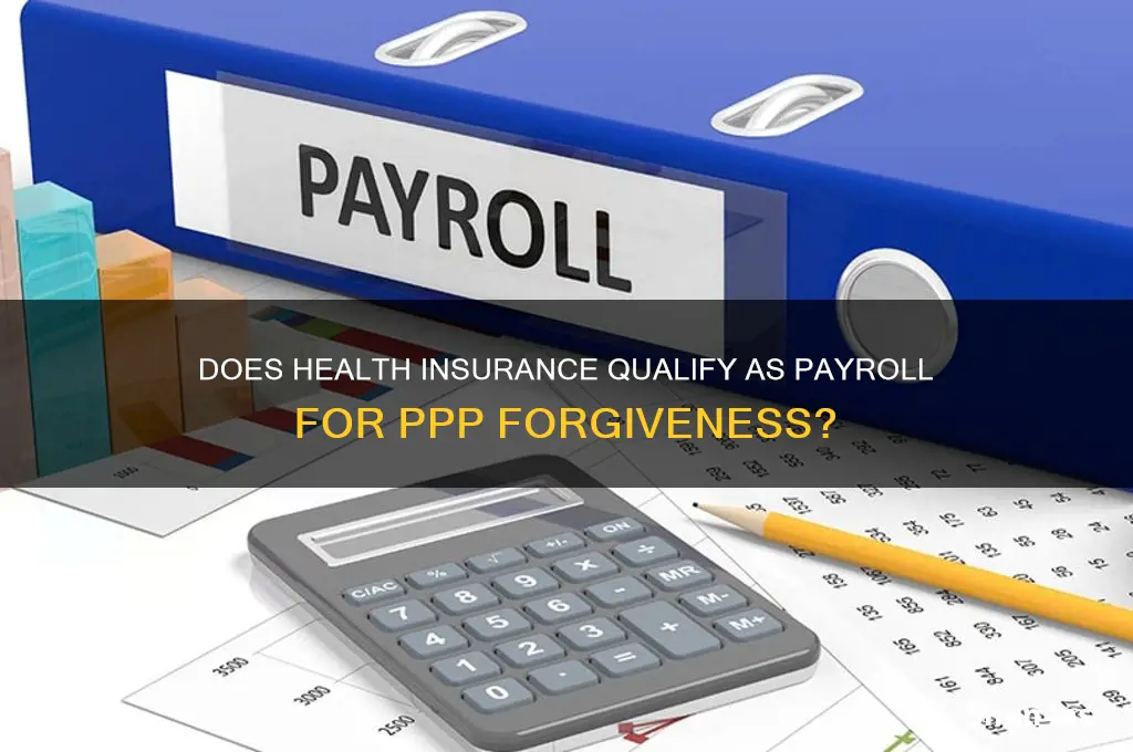 does health insurance count as payroll for ppp