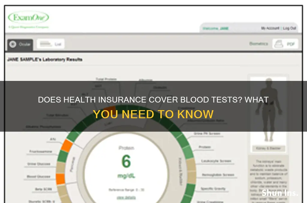 does health insurance cover blood tests