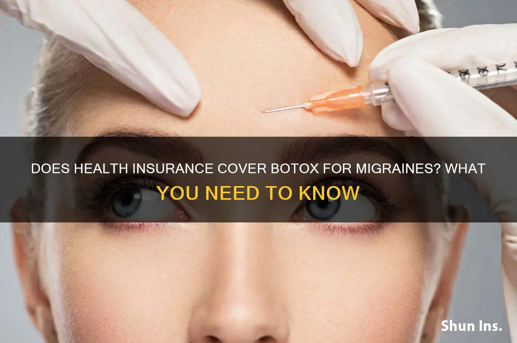 does health insurance cover botox for migraines
