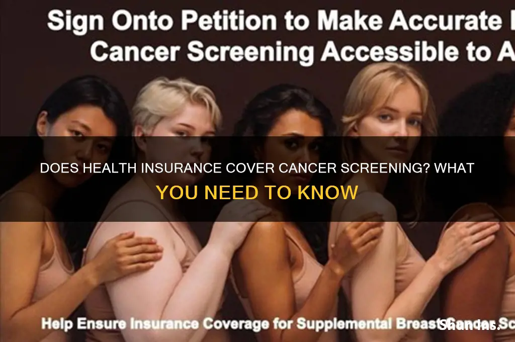 does health insurance cover cancer screening