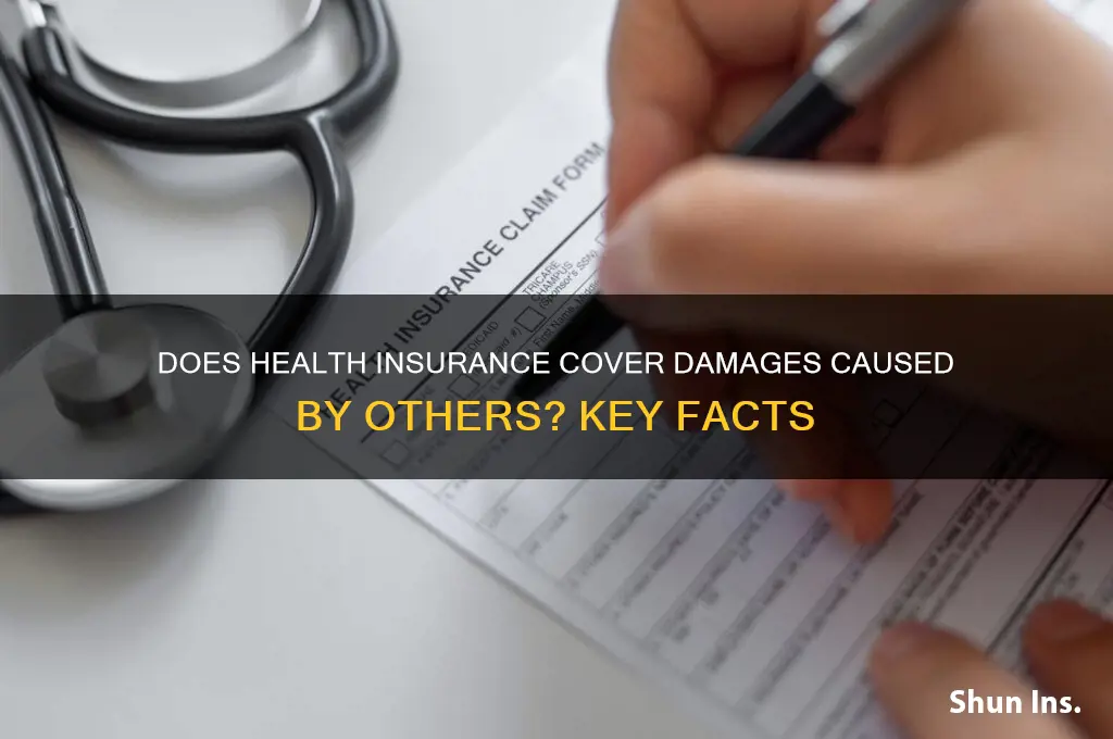 does health insurance cover damages casued by others