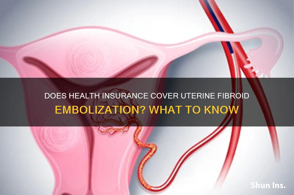 does health insurance cover embolization of fibroids procedure
