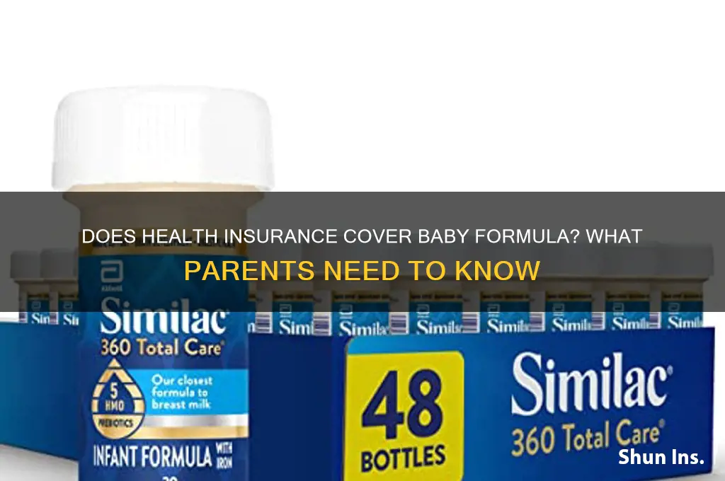 does health insurance cover formula