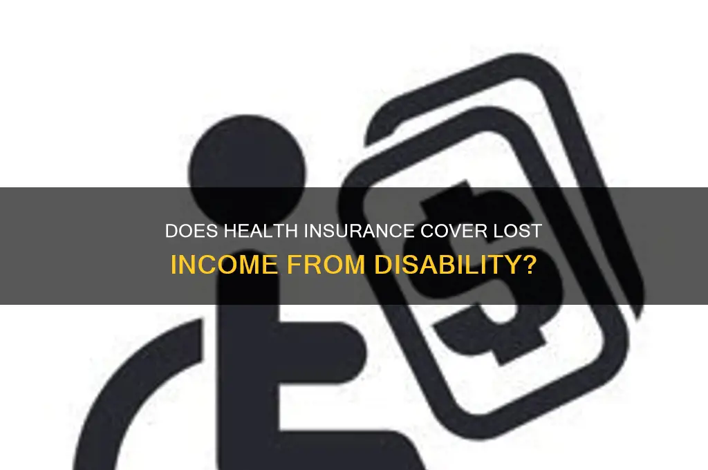 does health insurance cover lost income from disability
