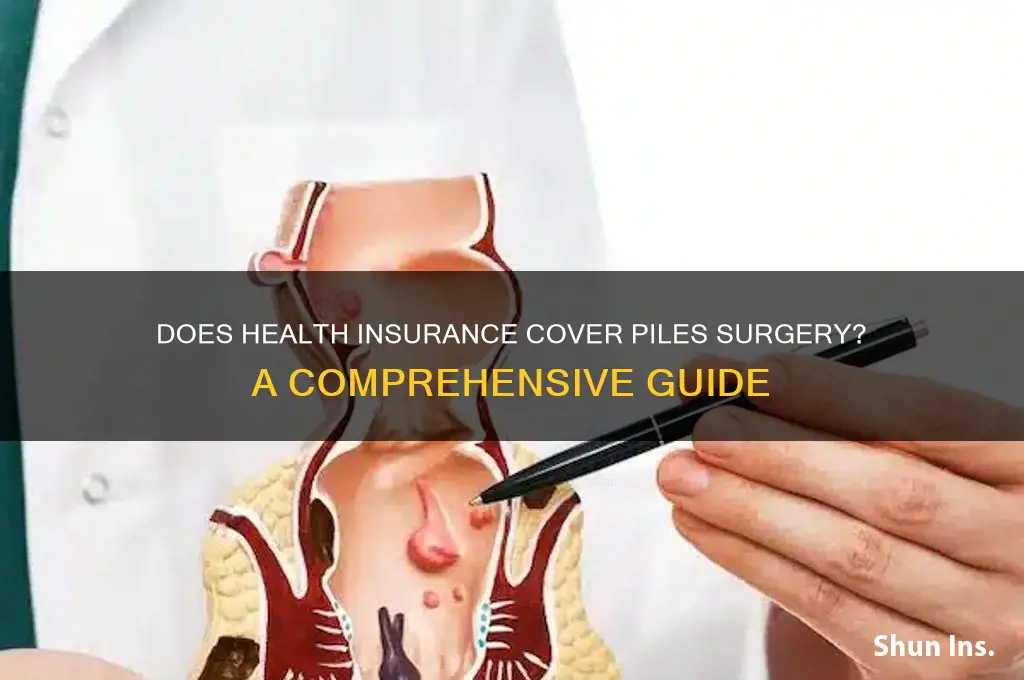 does health insurance cover piles operation