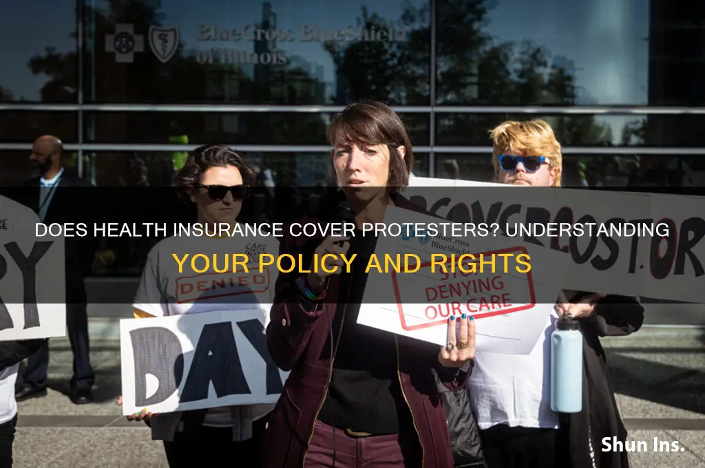 does health insurance cover protesters