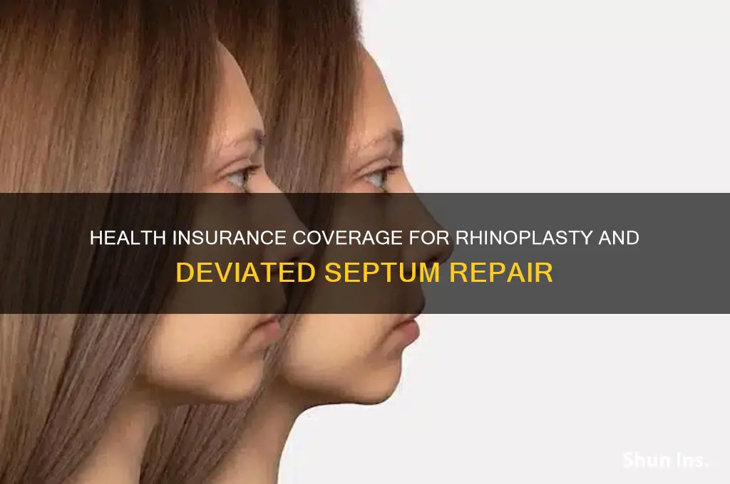 does health insurance cover rhinoplasty deviated septum