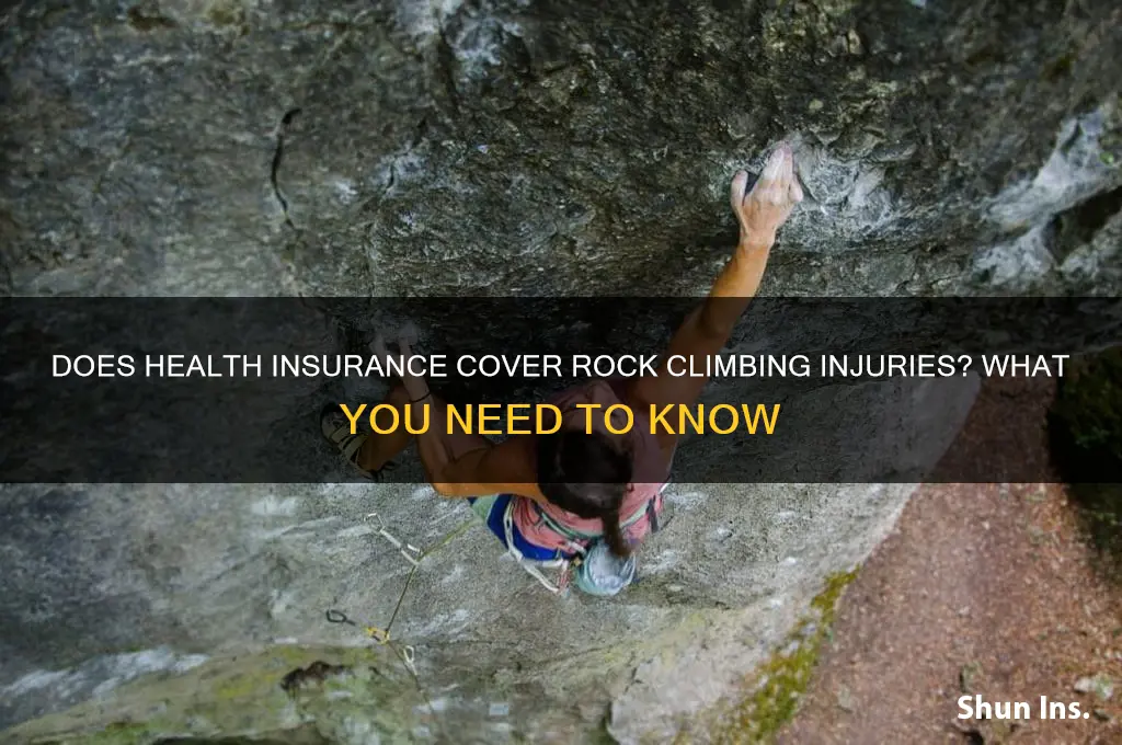 does health insurance cover rock climbing