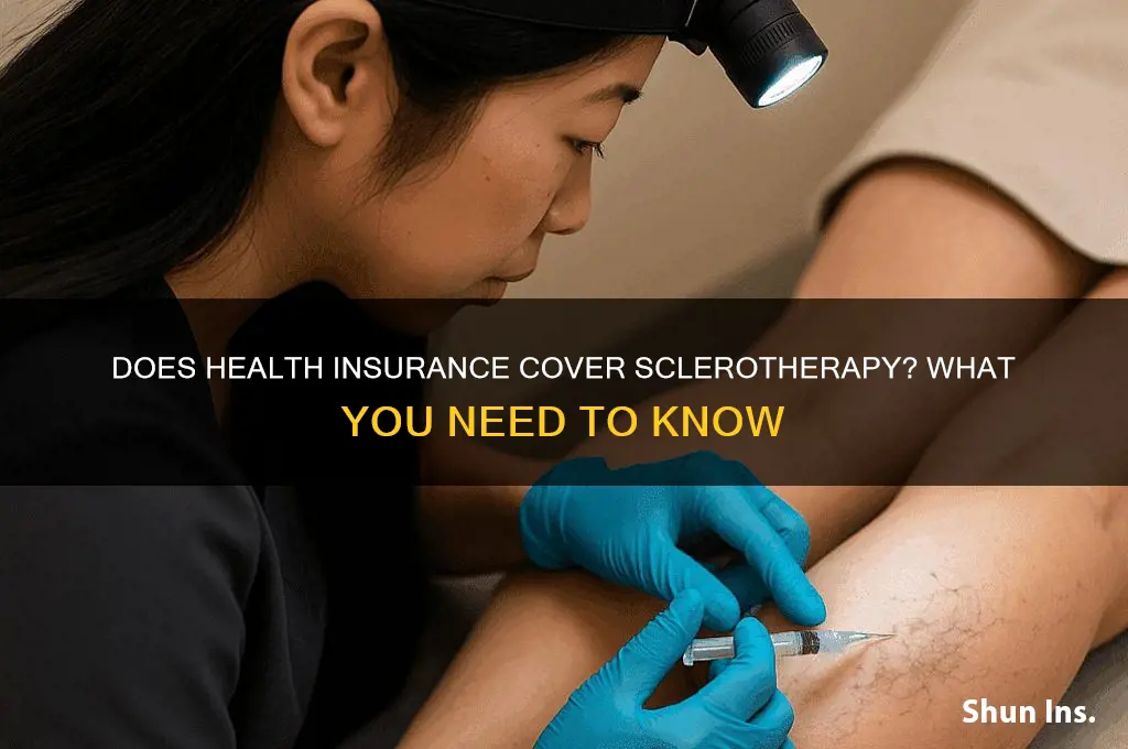 does health insurance cover sclerotherapy
