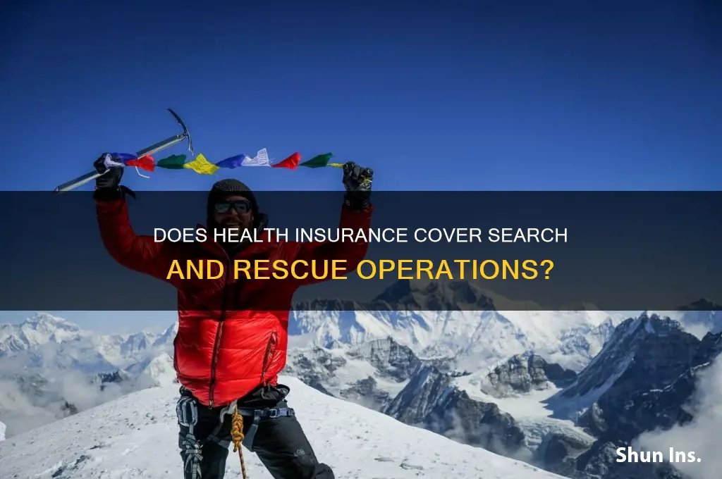 does health insurance cover search and rescue