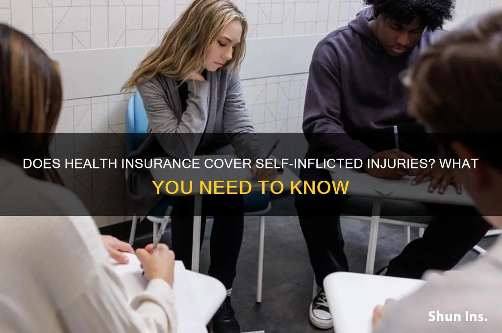 does health insurance cover self inflicted injuries