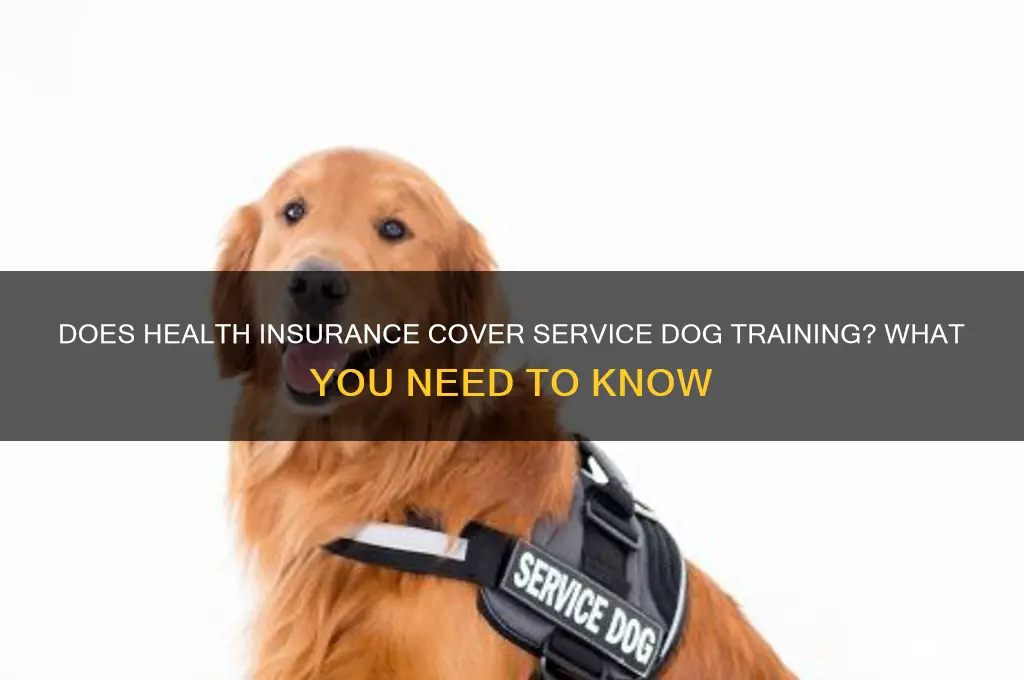 does health insurance cover service dog training
