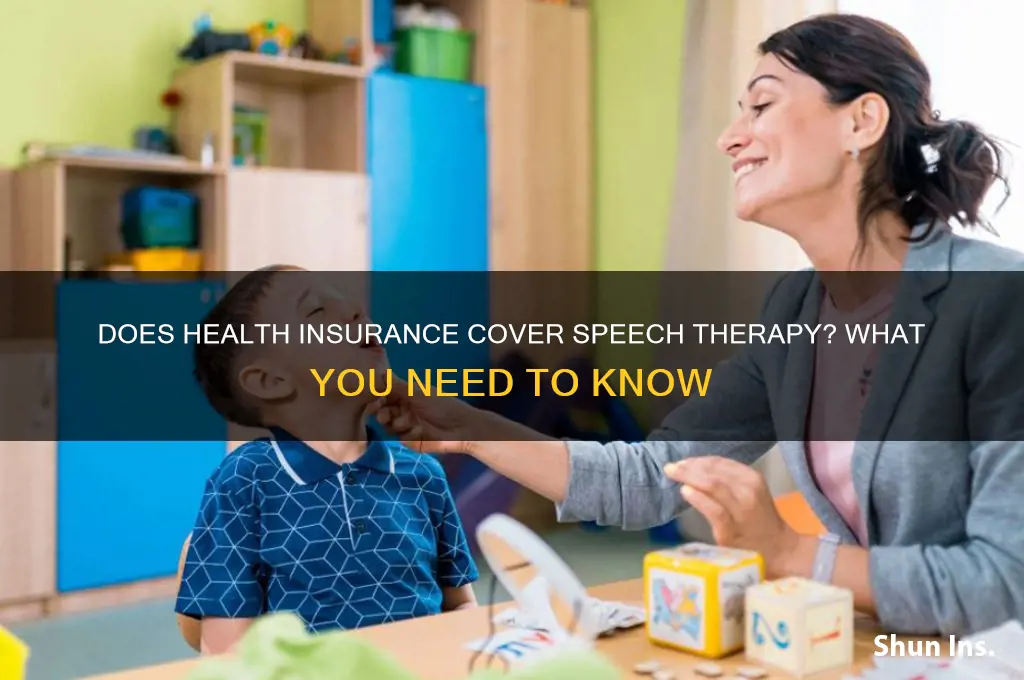 does health insurance cover speech therapy