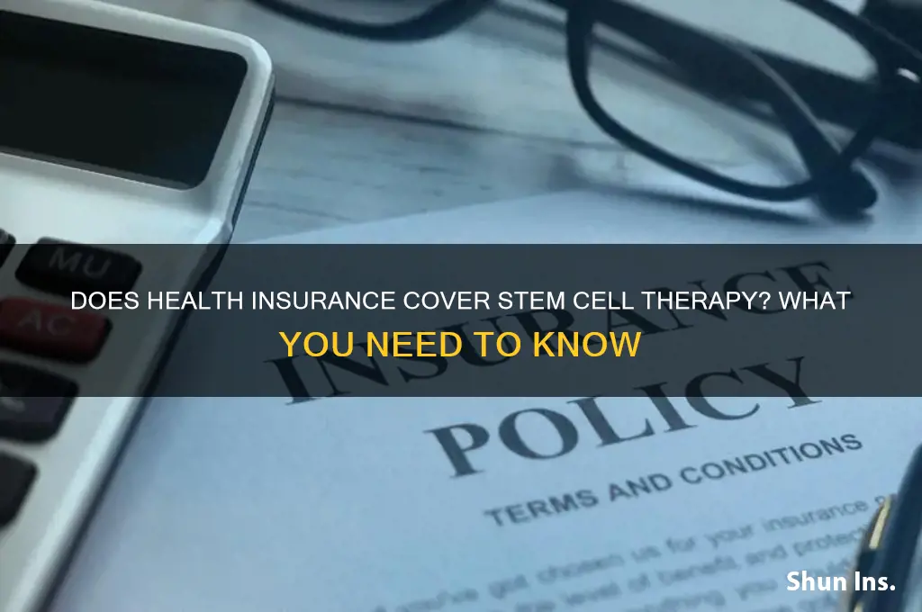 does health insurance cover stem cell therapy