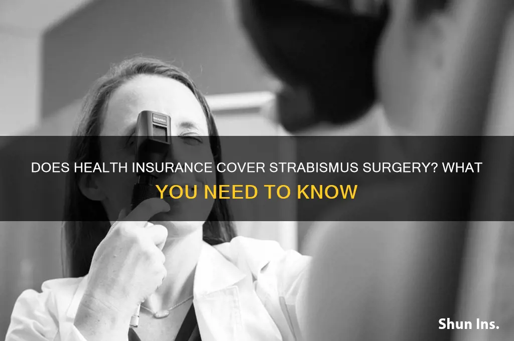 does health insurance cover strabismus surgery
