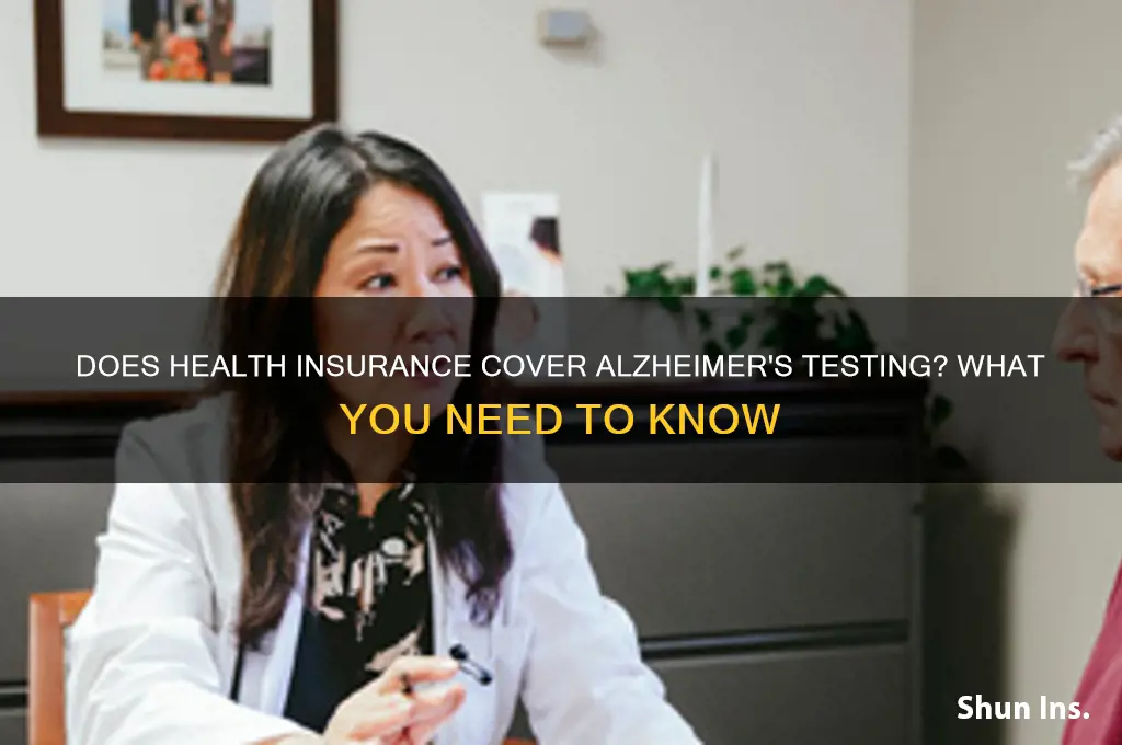 does health insurance cover testing alzheimer
