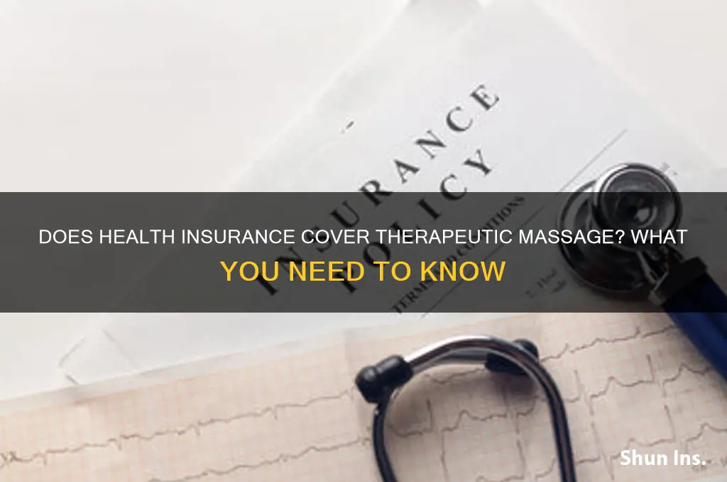 does health insurance cover therapeutic massage