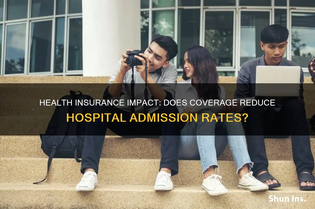 does health insurance decrease the adminission rate