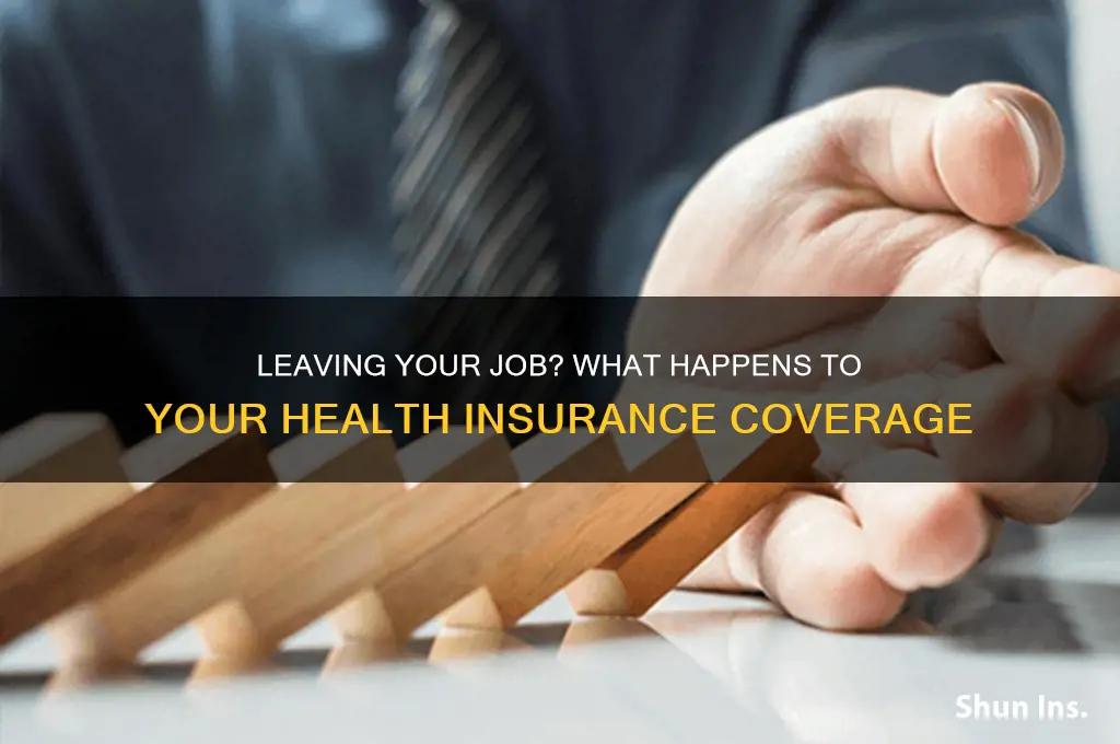 does health insurance end the day you leave your job